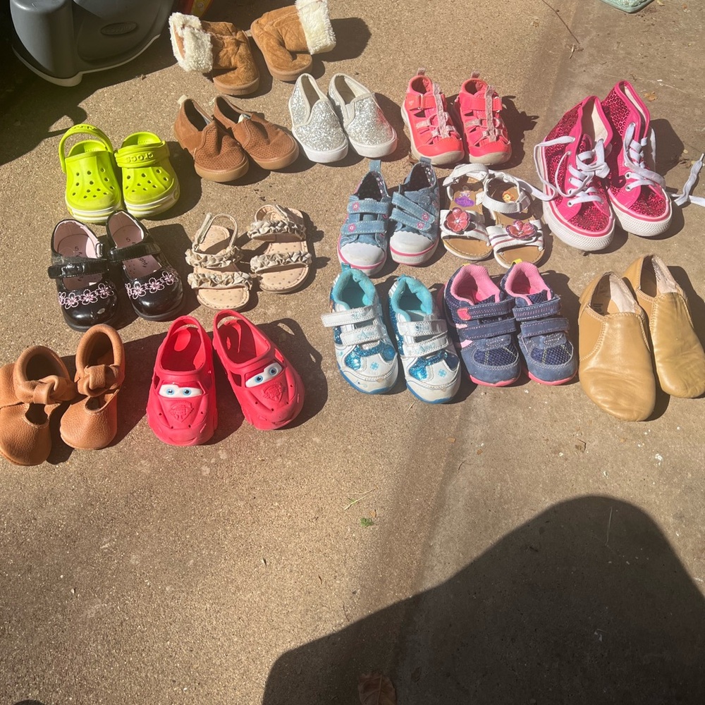 Kids Pink and White Sneakers